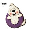 Ghost Letter Sign for Home Halloween Wooden Ornament, Retro Solid Ghost/Letter/Pumpkin Sign, Tabletop Handmade Fall Centerpiece Decoration Dining