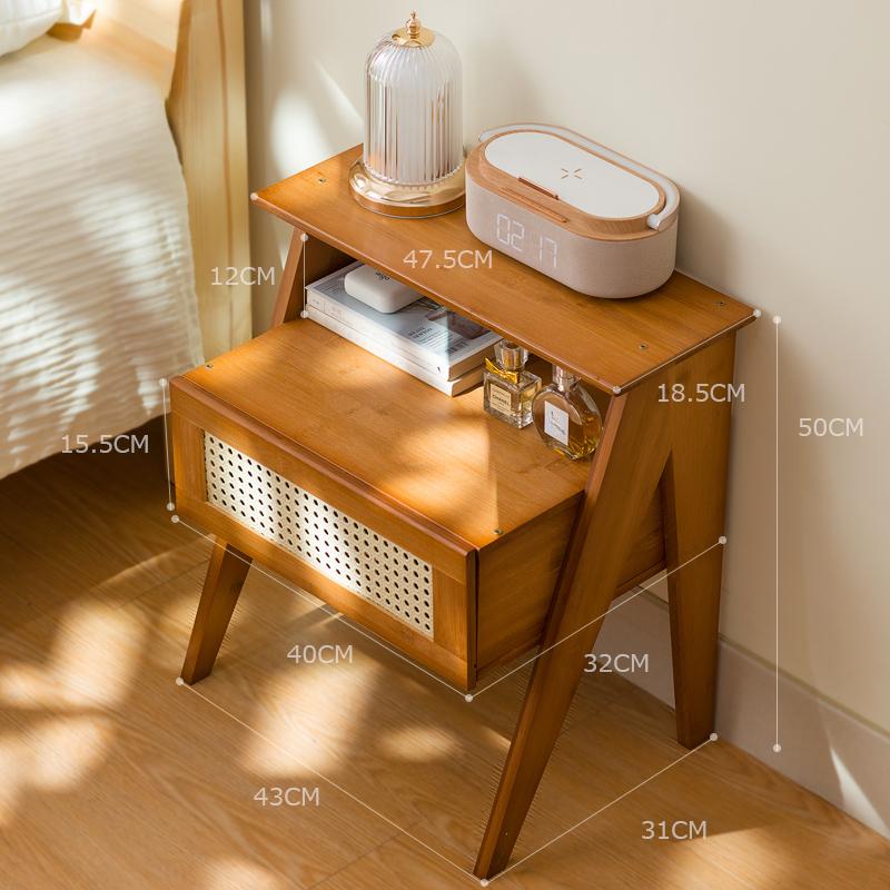 Minimalist Bedside Table - Modern Bedroom Bedside Table Bedroom Storage Cabinet with 1 Drawer Bedroom Furniture