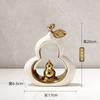1PcCreative Light Luxury Chinese Style Gourd Shaped Ceramic Home Living Room Art Dining Table TV Cabinet Decoration Gift Zhaocai