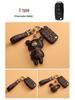 Volkswagen Car Key Cover for Sagitar, Bora, Lavida, T-Roc, Tiguan L, Golf 8, Tayron, POLO with Women's Bag Buckle