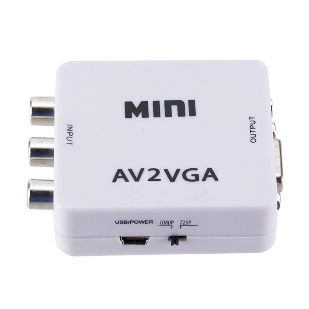 Mini High Definition AV zu VGA Video Konverter Box AV zu VGA Video Adapter Audio Konverter