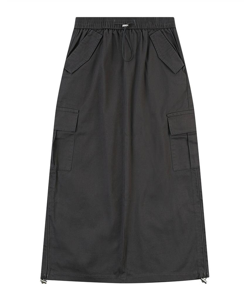 VANAKE Casual Elastic Long Skirt_Vb3Yskug08Z