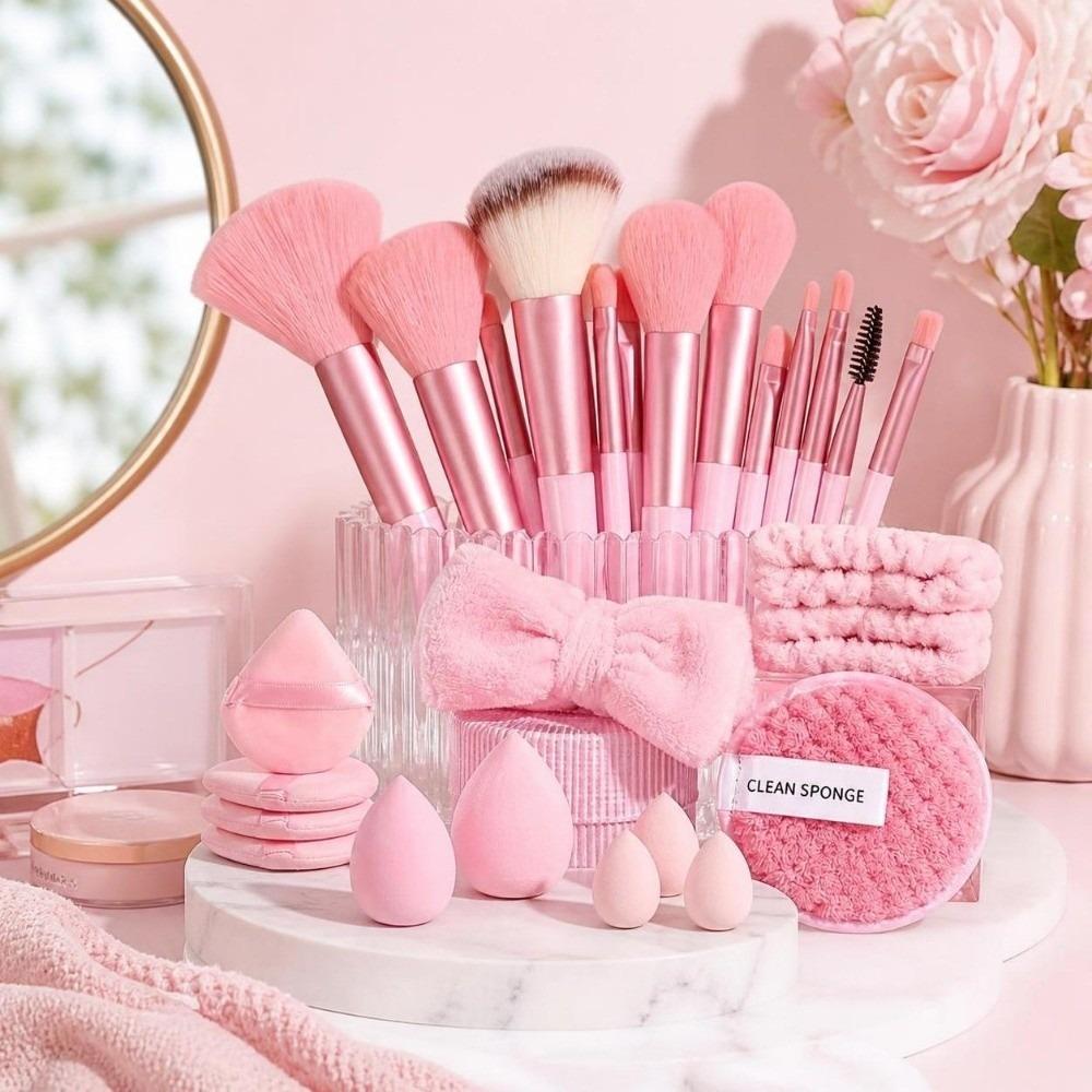 33pcs Fluffy Professional Makeup Brushes High Quality Eye Shadow Brush Makeup Brush Set  For Women