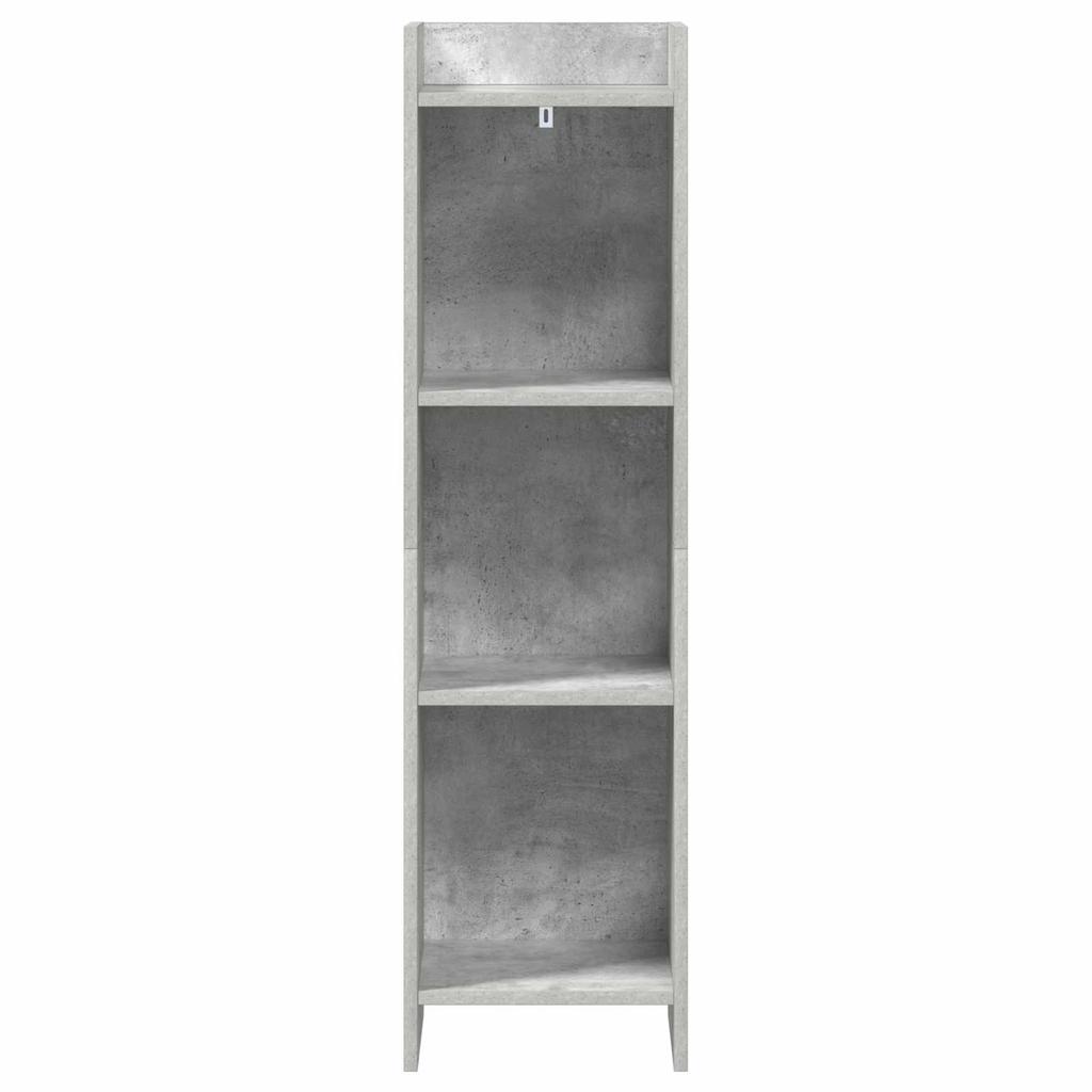 Bookshelf Concrete Grey 30 x 30 x 111 cm Engineered Wood