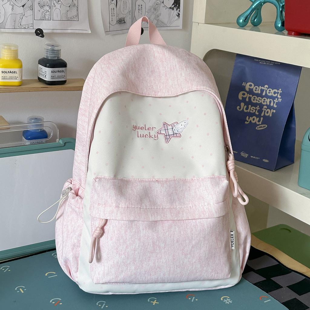 Schoolbag High Value Small Fresh Large Capacity Backpack Student Schoolbag High School Junior High School Girls Versatile Lightweight Weight Backpack