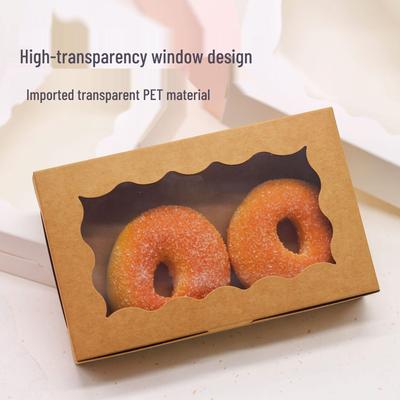 Individuelle Kraftpapier-Fensterbox für Desserts und Geschenke