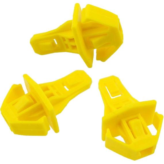 10x for Nylon Car Fastener Grille Bumper Moulding Clips for Honda for CR-V 2012 2013 2014 91578-T0A-003 Yellow