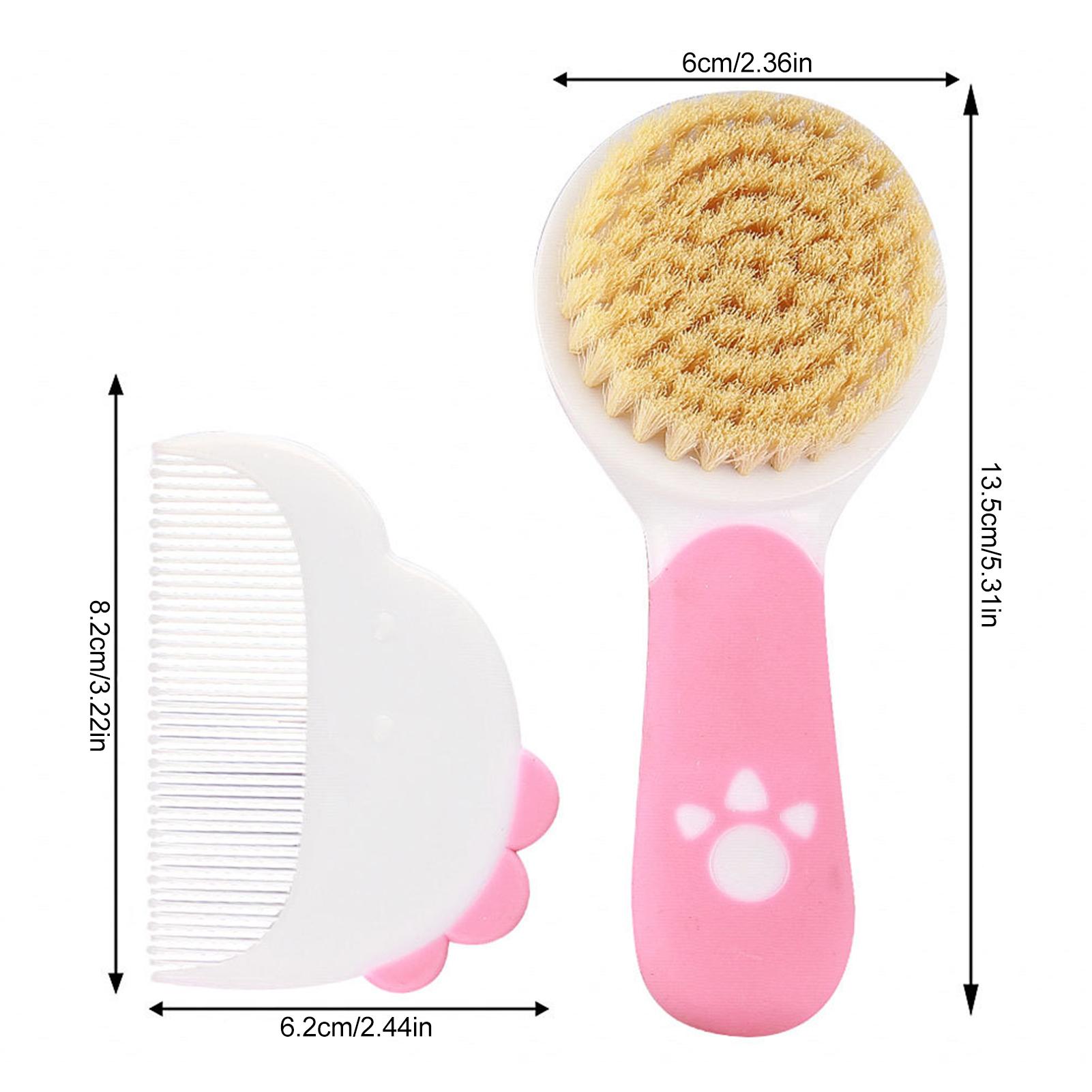 

Baby Hair Brush with Soft Nylon Bristles Gentle Massage Bath Brush for Newborns and Infants розы красного