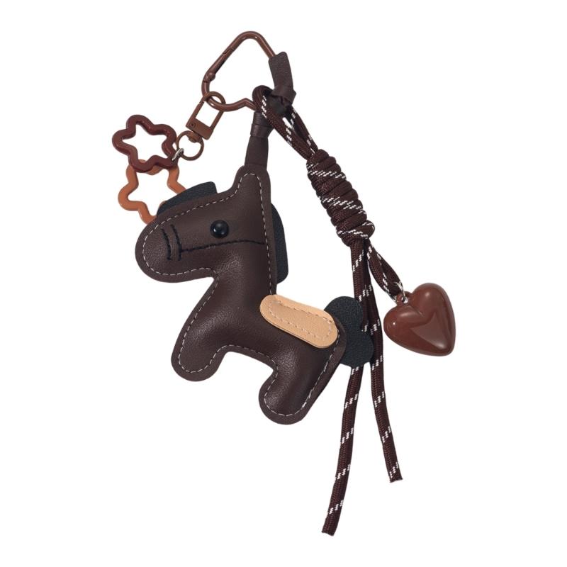Braided Rope Bag Charm Keychain Hanging Pendant Fashion Handbag Accessories Bag Pendant Charm for Car Backpack Decors кофейный