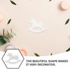 1Pcs Rocking Horse Cake Ornament White Baking Decoration Home Crafts Decorative Dessert Decor Cake Ornaments Horse Ornaments