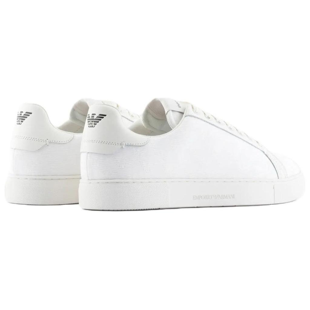 Emporio Armani Simple Logo Low-Top Fashion Sneakers Men sneakers White X4X316XM741M801