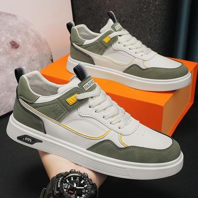 New Men Shoes Casual Fashion Male Sneakers Leather Outdoor Running Non-Slip Designer Luxury Student Tennis Loafers