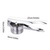 Manual Kitchen Juicers Press With Long Handle, Perforated Strainer Basket, and Steel Construction for Home Food Preparation