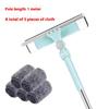 New Glass Cleaning Tool For Household Use Double-Sided Wiper Extended Window Wiper Rotating Glass Wiper Household Mop