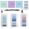 Sticky Notes Roamall Post-it 3 Types 1050 Sheets Thin Planner Stickers Semi-transparent Colorful Strong Adhesive Highlight Strips Index Transparent