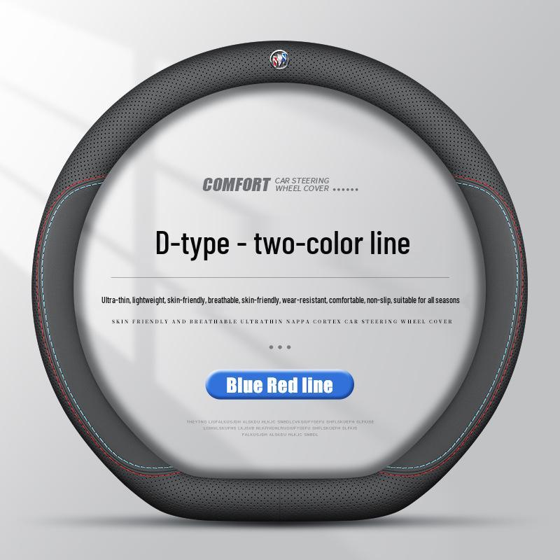Buick Car Steering Wheel Cover: Genuine Leather for Angkewei Plus, LaCrosse, Regal, Verano, Velite 6, GL8