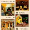 Small Town Series Italian Family Restaurant Building Block House City Street View Assembly Model Toys Full Print Decoration Gift