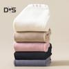 1 Pair Sleeping Socks Solid Color Double-Sided Fleece Women Socks High Elasticity Breathable Warm Sock Liners