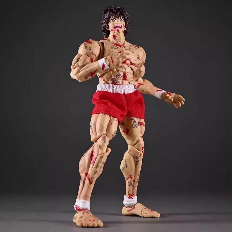 17cm Storm Toys ST Baki Hanma Ko Actionfigur Kampfschaden Version. Artikulationspuppe Anime-Ornament Sammlermodell Spielzeug Junge Geschenk