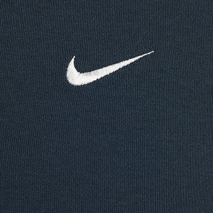 Nike Sportswear Essentials Series Embroidered Logo Short Slim Fit Polo Shirt Women Polo Shirts Deep-Sea-Blue Sail DV7885478