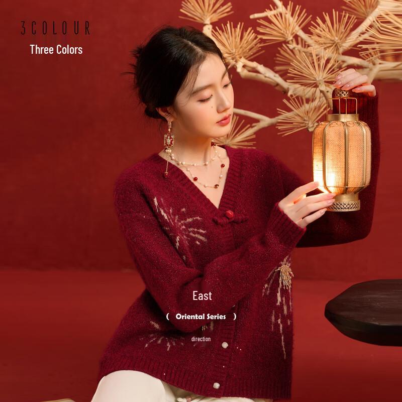 

Sancai V-Neck Loose Knit Cardigan M 160/84A