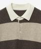 Tienjiti Oversized Rugby Polo Knit Top (Brown) Tnsw5F116W2