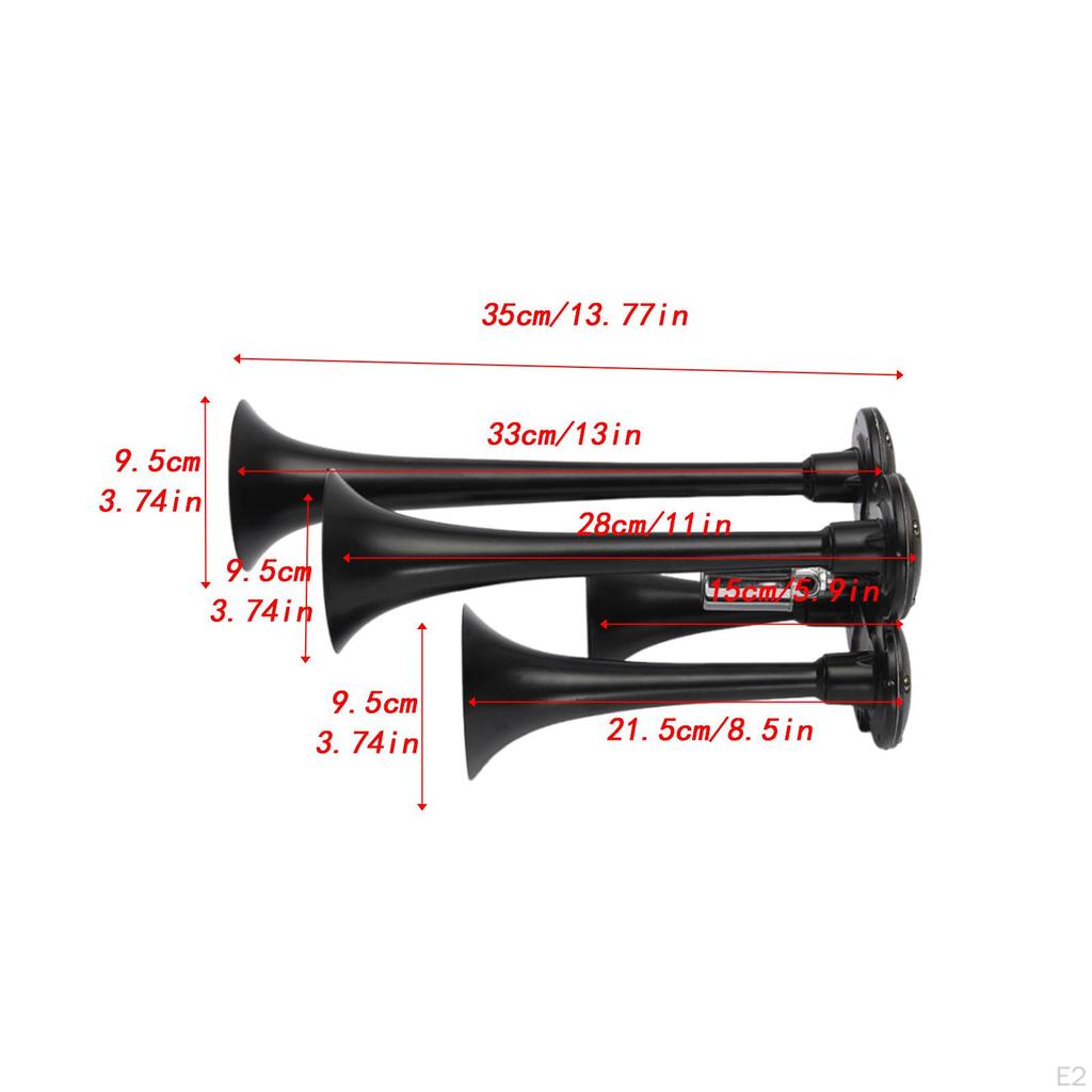 Four Trumpet Train Air Speaker Replacement Modification Parts Accessory for Vehicles Boats