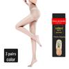 Women's Ultra-Thin Pineapple Silk Stockings - Anti-Snag 0D Black, Ideal for Spring and Summer.