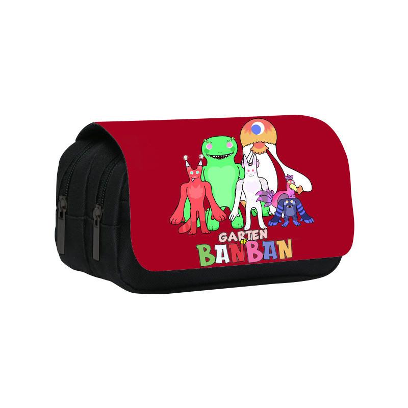 Garten Of Banban Double Layer Pencil Bag With Nylon Material For Students And School Supplies