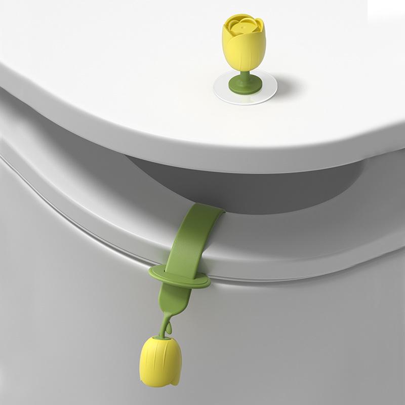 Poignée de levage de couvercle de toilette anti-salissure créative