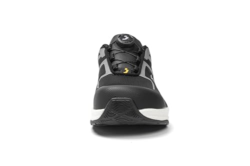 SAFETY JOGGER FREEDOM S1PS LOW TLS Safety Shoes, Slip-Resistant, Anti-Static, Puncture-Resistant, ISO Standard, Dial-Type, Black, Size 26.0 Cm
