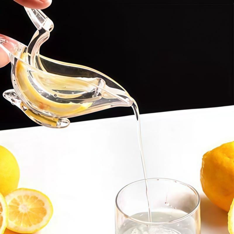 Manual Lemon Squeezer Kitchen Fruit Mini Manual Juicer Bird Shape Transparent Portable For Orange Kitchen Home Slip Tool