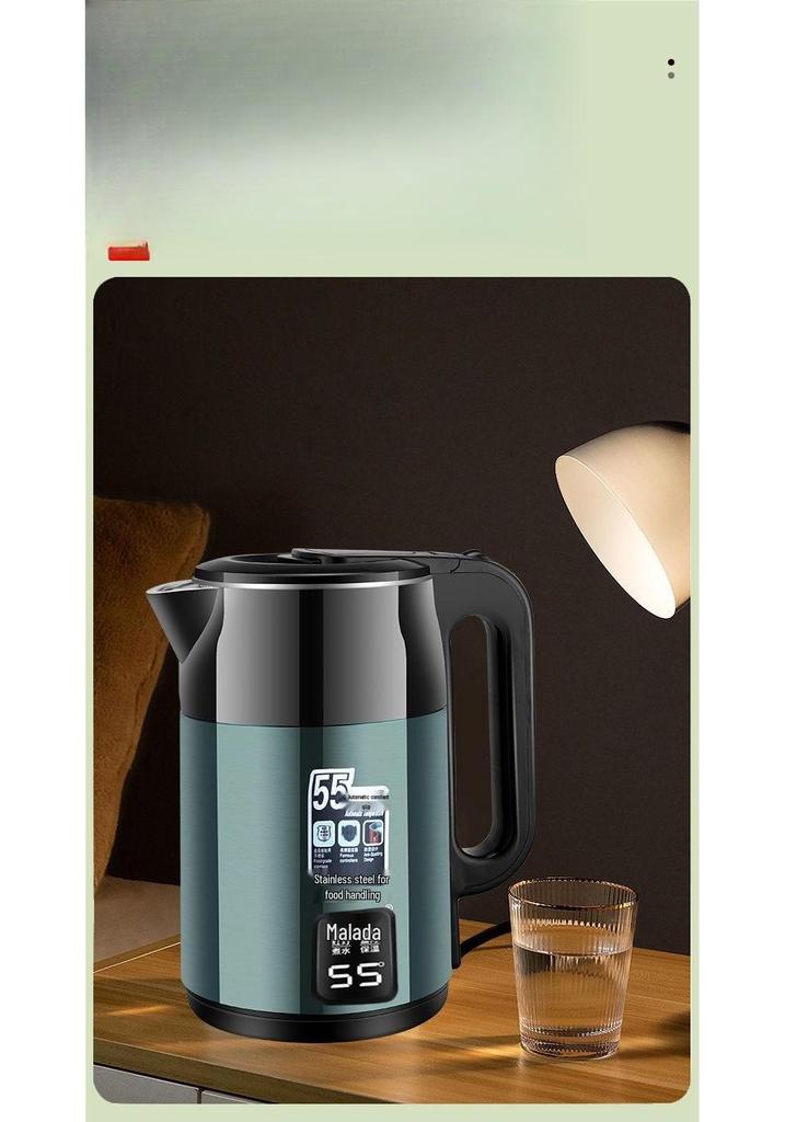 Durable Thickened Stainless Steel Electric Kettle, Large Capacity, Fast Boiling, Automatic Power-Off, Constant Temperature Control.