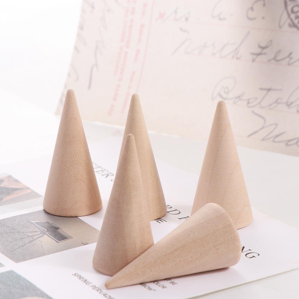 Storage Rack Ring Holder Wooden Ring Organizer Vintage Ring Display Stand  Crafts DIY