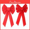 Festive Red Velvet Christmas Bow For Charming Holiday Decor And Seasonal Celebrations