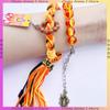 Handgefertigtes Rengoku Kyoujurou Armband Mode Dämonentöter Anime Zubehör Verstellbare Länge Unisex Armband Jungen Mädchen Geschenke