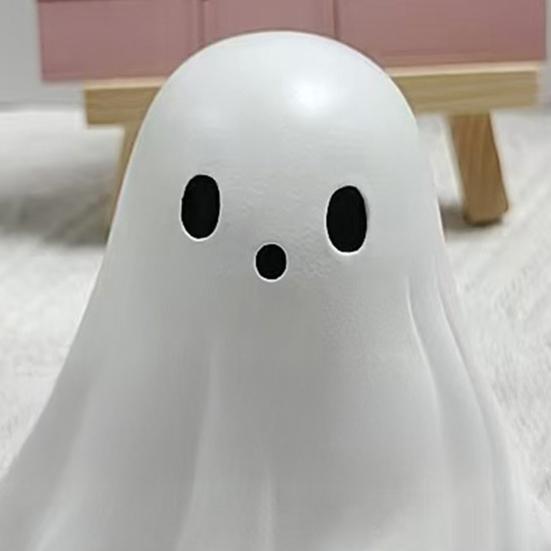 Halloweenská figurka ducha Mini roztomilý duch Netopýr Srdce Socha Pryskyřice Stolní ozdoby pro Domov Kancelář Stolní dekorace