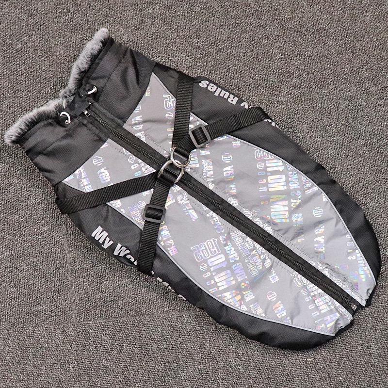 

Winter Cotton Jacket for Large Dogs: Warm Apparel for Golden Retriever, Doberman, Samoyed, Border Collie, and Corgi. S (5-8 Jin)
