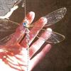 1PC Creative Dragonfly Wing Pendant-Drop Glue Metal Material,Sun Garden Wind Chimes,Home Windows Car Decorations,Holiday Gifts