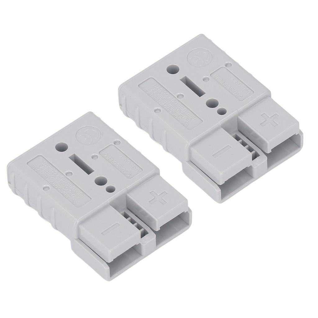 2 Set Battery Quick Connector Kit PC Shell Silver Plated Copper Terminal Battery Quick Connect Disconnect Plug 50A 600V