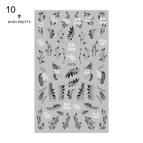 Functional Nail Stickers Nails Ornaments Lovely Colorful DIY