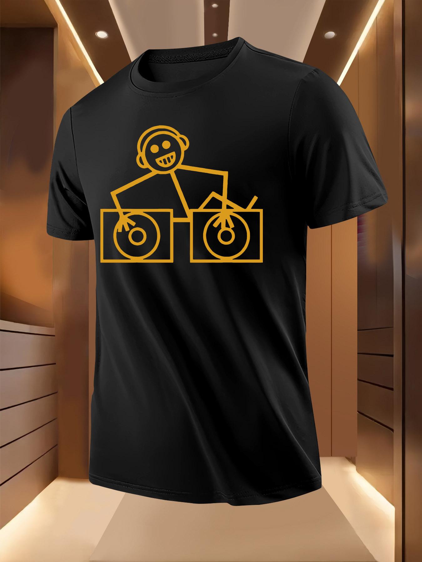 DJ Graphic Tshirt - Lightweight Breathable Polyester XXXXL