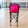 Chariot de Collection de Ballons avec Panier Zippé Stable pour Entraîneurs, Athlètes