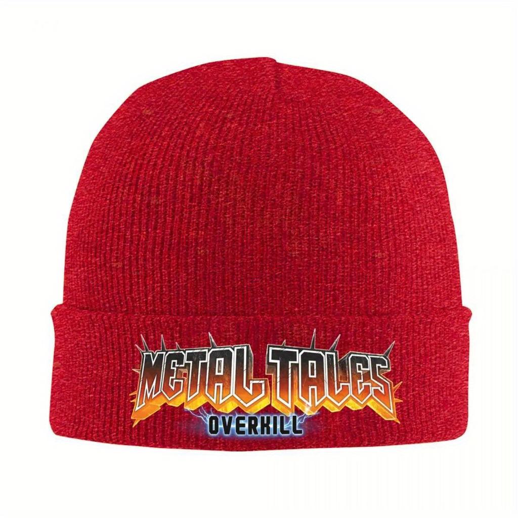 Overkill Band Knit Hat Beanie Winter Hats Warm Hip Hop Caps for Men Women