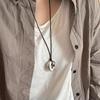 Contemporary Long Necklace Wine Bottle Pendant Necklace Peace Buckle Neck Jewelry Alloy Texture for Various Occasion
