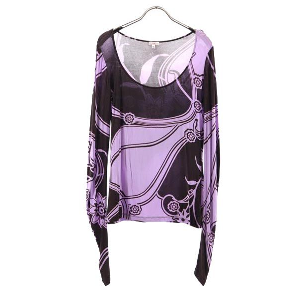 Versace Made In Italy Long Sleeve Cut M Purple Women Used