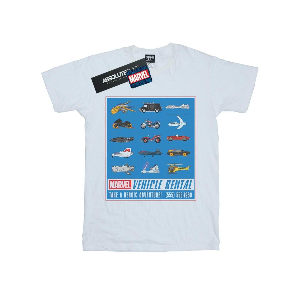 Marvel Mens Vehicle Rentals Colour T-Shirt