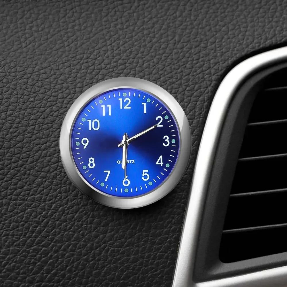 Car Clock Any Sticker One Key Start Electronic Quartz Clock Sticky Waterproof High Precision Electronic Watch Car Accessories