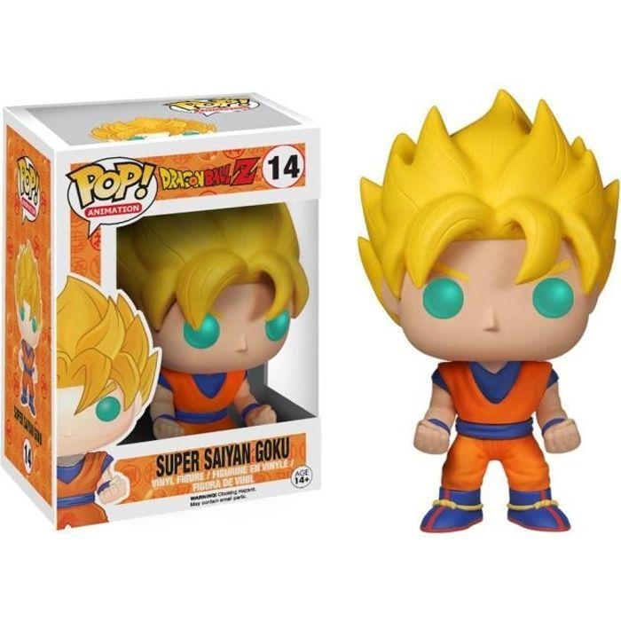 Figurine Dragon Ball Z - FUNKO - Goku Super Saiyan - 9,5cm - Orange - Adulte