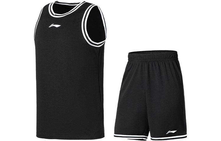 Li Ning Sports Basketball Collection Basketball Apparel Set Men s Black AATS003-6 M